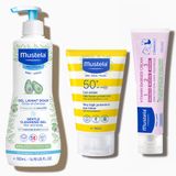 Mustela 500 ml Bebek Şampuan+Güneş Koruyucu Spf 50 100 ml+50 ml Pişik Kremi Seti