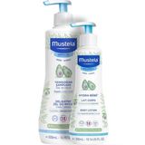 Mustela 500 ml Gentle Gel ve Hydra 300 ml Bebe Losyon