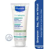 Mustela %98 Doğal İçerikli Stelatopia Çok Kuru Atopik Cilt Nemlendirici Şampuan Yüz Vücut Saç 200ml
