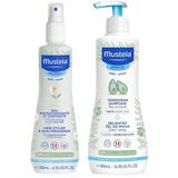 Mustela Canlandırıcı Ve Şekillendirici Sprey 200 Ml - Gentle Cleansing Gel Yenidoğan Şampuanı 500 Ml