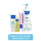 Mustela Doğal Içerikli Günlük Bebek Bakım Seti-yenidoğan Şampuan Pişik Kremi Masaj Yağı Göğüs Balsamı