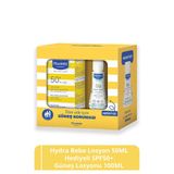 Mustela Güneş Losyonu SPF50+ 100 ml + HydraBebe Vücut Losyonu 50 ml