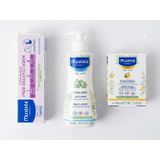 Mustela Hydra Bebe Vücut Losyonu 300 Ml + Cold Cream İçeren Besleyici Sabun 100 gr Kuru Ciltler + Pişik Önleyici Krem