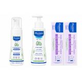Mustela Hydra Bebe Vücut Losyonu 50 ml + Yenidoğan Köpük Şampuanı 150 ml + 2 Tane Pişik Önleyici Krem