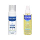 Mustela Konak Önleyici Köpük Şampuan 150 ml + Mustela Bebek Bakım Masaj Yağı 100 ml