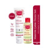 Mustela Maternite Çatlak Önleyici Bakım Seti Çatlak Önleyici Krem 150 ml ve Organik Bakım Yağı 105 ml