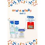 Mustela Okul Seti Hydra Bebe Yüz Kremi 40 ml, Göğüs Balsamı ve Cold Cream Stick - Mum Boya Hediyeli