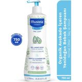 Mustela Organik Avokado İçeren Yenidoğan Bebek Göz Yakmayan Şampuanı Saç Vücut 750ml