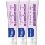 Mustela Pişik Önleyici Doğal Kökenli Bakım Kremi 3'lü Set 100 ml x 3 - Renkli