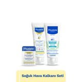 Mustela Soğuk Hava Kalkanı Seti- Rahatlatıcı Göğüs Balsamı, Kuru Cilt Yüz Kremi, Stick Bebek Çocuk