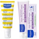 Mustela Very High Protection Sun Lotion SPF50+ 200 ml Güneş Losyonu + Mustela Vitamin Barrier 1-2-3 50 ml Cream Set