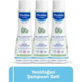 Mustela Yenidoğan Bebek Göz Yakmayan Şampuanı Saç, Vücut 3’lü Set 200 ml x 3