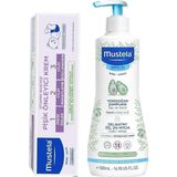 Mustela Yenidoğan Saç Ve Vücut Şampuanı 500 Ml + Pişik Kremi 100 Ml