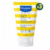 Mustela Yüksek Koruma Faktörlü Tüm Aile İçin SPF50+ 3x100 ml Güneş Losyonu