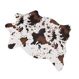 MustMat Sevimli İnek Baskılı Halı Eğlenceli Suni Sığır Derisi Alan Halısı Çocuk Odasını Dekore Etmek İçin Güzel 74,9 cm G x 110 cm U