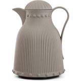 Mustran 1 Lt Isı Yalıtımlı Çay ve Soğuk Su Termosu Soft Gri (12 Saat Sıcak Tutar& Içi Camdır)