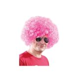 Mustran Açık Pembe Kıvırcık Afro Bonus Peruk, Tek Ebat, SMR-E084-1avnmustran, Açık Pembe