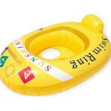 Mustran Bebek Çocuk Deniz Simidi Deniz ve Havuz Kullanımına Uygun | 10 × 7 cm Bacak Geçişi - Sarı
