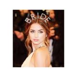 Mustran Bekarlığa Veda Mega Boy Kristal Taşlı Bride Taç Gelin Tacı 20X21 cm, Tek Ebat, SMR-D153, Gümüş, Kadın