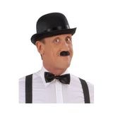 Mustran Charlie Chaplin Stil Yetişkin Şapkası Siyah Melon Parti Şapkası, Standart, SMR-D159-E242, Çok Renkli, Üniseks