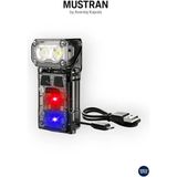 Mustran Edc Şarjlı Sensörlü Taktik L-Kafa El Fener Kaska Takılabilir Mıknatıslı Metal Klips Cob Kamp