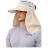 Mustran Güneş Korumalı Geniş Siperli Enseli Güneş Şapkası Fileli Outdoor Balıkçı Kamp Bahçe Unisex - Tek Beden - --