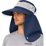 Mustran Güneş Korumalı Geniş Siperli Enseli Güneş Şapkası Fileli Outdoor Balıkçı Kamp Bahçe Unisex - Tek Beden - Bej