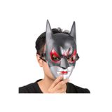 Mustran Kırmızı Gözlü Batman Maske, Tek Ebat, Batgirl Maskesi, Siyah, Üniseks