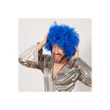 Mustran Kıvırcık Afro Bonus Peruk, Tek Ebat, SMR-E078avnmustran, Mavi