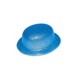Mustran Mavi Renk Simli Melon Yuvarlak Parti Şapkası 24x26 cm, SMR-D245avnmustran