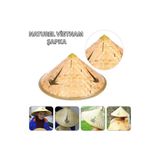 Mustran Naturel Renk Cambodia Vietnam Şapkası PVC Hasır, Tek Ebat, SMR-E136, Çok Renkli, Üniseks