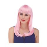 Mustran Soft Pembe Uzun Düz Parti Peruğu, Tek Ebat, SMR-D036-E074avnmustran, Soft Pembe