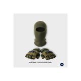 Mustran Suyutti Çift Kat Kışlık Kar Maskesi + İthal Taktik Korumalı Motosiklet Outdoor Eldiven 2’li Set