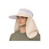 Mustran Unisex UV Korumalı Geniş Siperli Ense Korumalı Yazlık Güneş Şapkası, Standart, Avngenissiperlisapka, Krem, Unisex Yetişkin