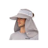 Mustran UV Güneş Geniş Siperli Ense Korumalı Fileli Şapka Tarla Bahçe İnşaat Outdoor Kamp Balıkçılık, Tek Beden, Avnmustrangenissiperli, Füme, Unisex Yetişkin