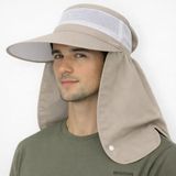 Mustran UV Korumalı Kadın Güneş Şapkası Geniş Siperli Ense Koruyuculu Yazlık Fileli Unisex, Standart, Avnmustrnkadingenissi, Gri, Unisex Yetişkin