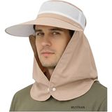 Mustran Yazlık Hafif Ince Kumaş Geniş Siperli Enseli Güneş Şapkası Unisex Outdoor Safari Balıkçı - 56 / 61 - --
