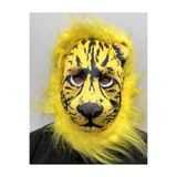 Mustran Yeleli Saçlı Aslan Maskesi Mega Peluş 2 No, Tek Ebat, SMR-D140-2, Sarı, Üniseks