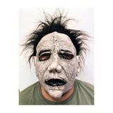 Mustran Yetişkin Saçlı Michael Myers Lateks Korku Maskesi, Tek Ebat, SMR-D144, Siyah, Üniseks