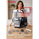 MUSULLU 2700w Rende Seti Hediyeli Et Kıyma Makinesi Siyah
