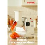 Musullu Et Kıyma Makinesi Rendeli 1800 W - Beyaz