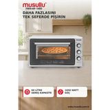 Musullu MF-1460 Turbo Fonksiyonlu Mini Midi Fırın - Beyaz