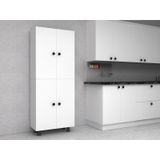Mut Mdf 4 Raflı Çok Amaçlı Mutfak Banyo Ayakkabılık Dolabı 50 Cm Çok Renkli