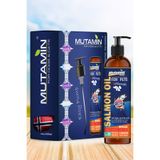 Mutamin Organics %100 Saf Norveç Somon Yağı Kedi Köpek 250 ml – Omega 3 6 Tüy Dökülme Önleyici Vitamin Takviye