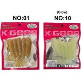 Mutant 3545 Runner Tail 8cm 6.8gr 5'li Paket Silikon Yem Iğnesiz - No:01