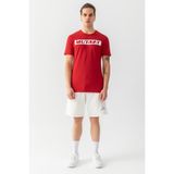 Mutant Superior - Baskılı Erkek Slim Fit T-shirt - Bordo
