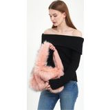 Mute Bag Angel Baget Çanta / Kadın Peluş Omuz Çantası