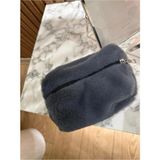 Mute Bag Baby Pink Peluş Makyaj Çantası / Tozpembe Peluş Makyaj Çantası (20*10) - Toz Pembe