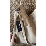 Mute Bag Camel 00S Shopper Bag Fermuarlı, Astarlı , Kumaş, Kol Ve Omuz Çantası / Okul & Günlük