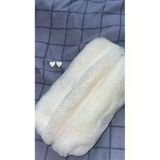 Mute Bag Cloud Peluş Makyaj Çantası / Beyaz Peluş Makyaj Çantası (20*10)